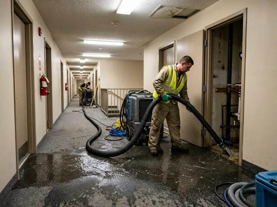 multi-unit-apartment-hallway-f-005 — frequently asked questions, Emergency Burst Pipe Water Extraction & Removal in Braselto…